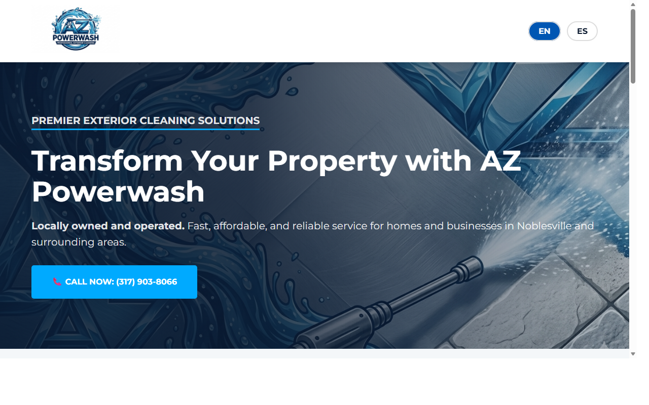 AZ Powerwash website