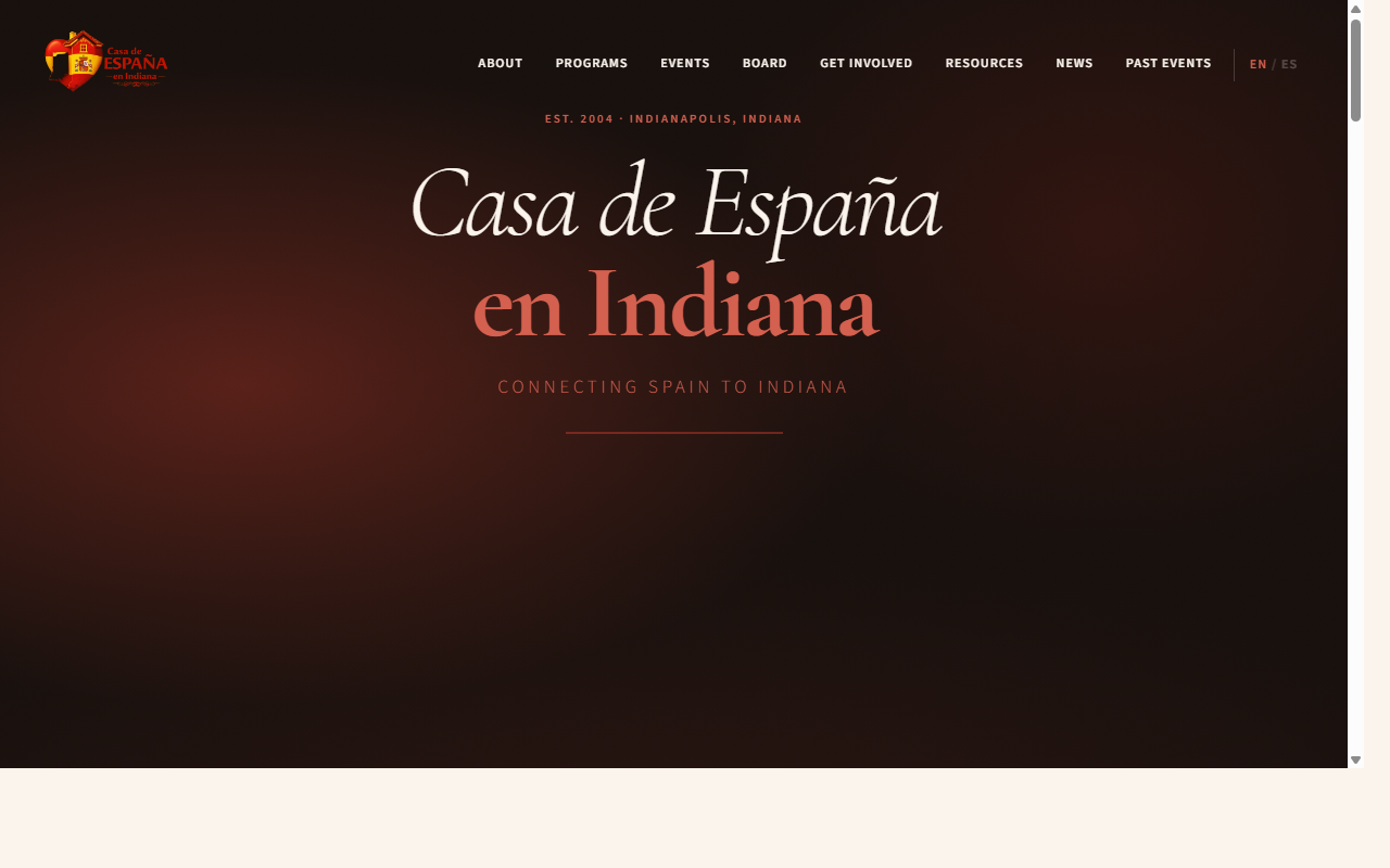Casa España Indiana website